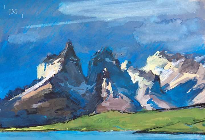 Los Cuernos del Paine, last light study 2018